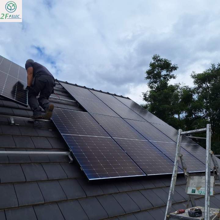 Mise en place de panneaux photovoltaïques Pulversheim